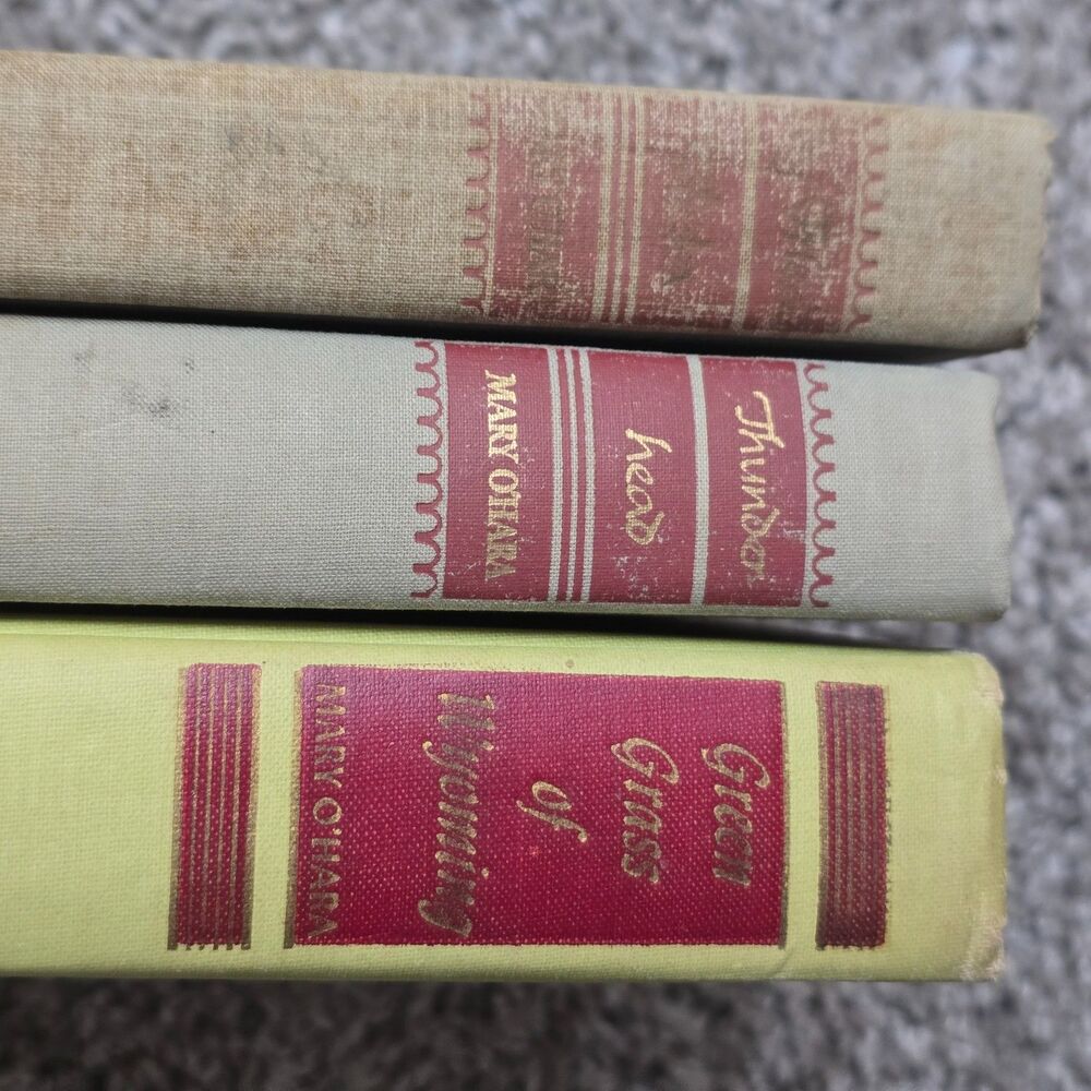 Thunderhead, My Friend Flicka, Green Grass of Wyoming set of 3 books.